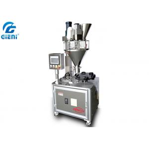 China 1.5KW Nail Powder Cosmetic Filling Machine Single Nozzle With Turntable Mould supplier