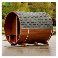 China Modern Outdoor Waterproof Solid Wood Sauna  2 - 6 Person Stove Heater Sauna Barrel on sale