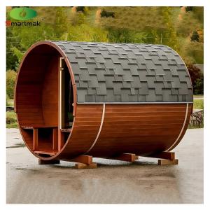 Modern Outdoor Waterproof Solid Wood Sauna  2 - 6 Person Stove Heater Sauna Barrel
