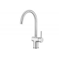 China Single Chrome Handle Brass Kitchen Mixer Faucet With Adjustable Speed T8006 on sale