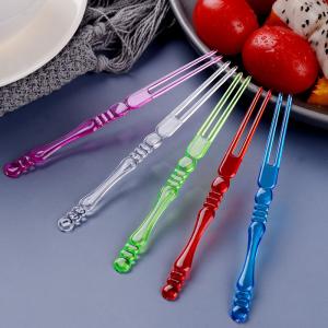 Food Grade Small Plastic Forks For Fruit Wrapped Plastic Forks