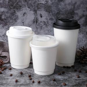 ISO Disposable Coffee Paper Cup Gloss Or Matte Customized Logo
