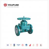 China Manual Lined Diaphragm Valve , 2 inch Diaphragm Shut Off Valve Sulfuric Acid Use on sale