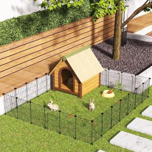 Pet Playpen,Small Animals Cage DIY Wire Portable Yard Fence with Door Puppies, Kitties, Bunny, Turtl