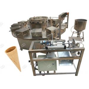 Factory Use Electric Ice Cream Waffle Cone Machinery 1000PCS / H Three Phases