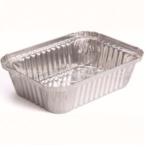 China Rectangle Baking Aluminium Foil Pie Dishes , Disposable Aluminum Baking Pans supplier