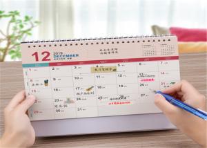 Customized Monthly Daily Desk Calendars With Logo Table Calendar