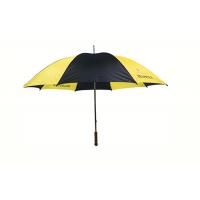 China Manual Open Bigger Size Custom Golf Umbrella Windproof Wooden Handle on sale