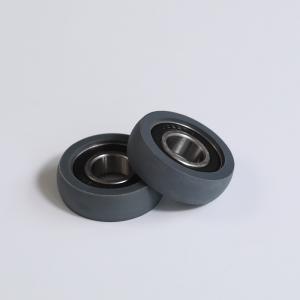 Round Guide Wheel Bearing U Groove Nylon POM Plastic Coated ISO Certificate