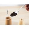 Portable Wooden Salt And Pepper Mills Strong Adjustable Solid Bamboo Grinder