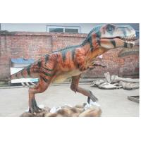 China Brown Realistic Animatronic T-rex Dinosaur Model For Amusement Park on sale