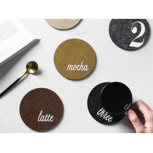 43 Colors Stylish Design Cup Mat Coaster With Screen Printing Logo