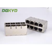 China Custom Integrated RJ45 Jack dual deck 2x4 gigabit ethernet connector technical grade on sale