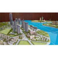 China Large Scale Fancy Miniature City Model With Warm LED Light Painted Color on sale
