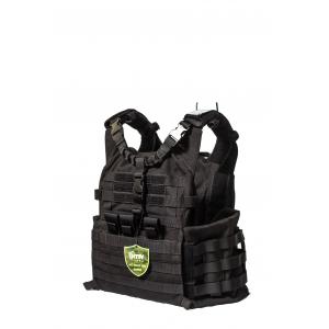 NIJIIIA Black Tactical Military Ballistic Vest Concealed Body Armor Vest