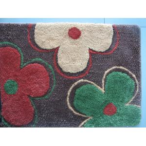 China Modern Anti-slip Latex Backing Flower Carpet Door Mat For Bedroom Durable supplier