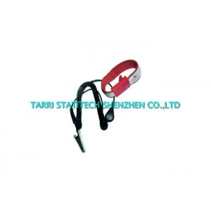 China Allergenic Resistance ESD Grounding Wrist Band / Anti Static Wrist Strap Blue Red supplier