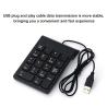 China Globleseller Small-Size 2.4GHz Wire Numeric Keypad Numpad 18 Keys Digital Keyboard For Accounting Teller Laptop Notebook wholesale