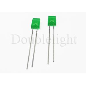 China Rectangular Led Lamp Green Led Indicator Lights Square Clear Transparent Through Hole LED wholesale