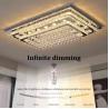 China Crystal Modern Rectangular Ceiling Light ,  LED Ceiling Lamp Remote Control wholesale