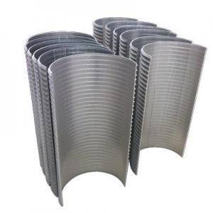 Stainless Steel Wedge Wire Screen 27%-80% Filter Rating 0.5m-2.0m 7 - 10 Mm
