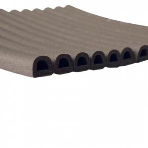 Customizable D-type EPDM Foam Sponge Self-Adhesive Rubber Sealing Strip for Industrial