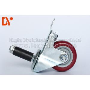 China Pipe Tote Cart Polyurethane Caster Wheels , Anti Static Casters For Logistcs supplier