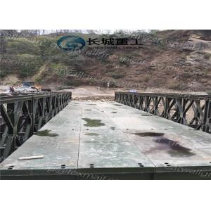 China Second Reinforced 200 Bailey Steel Truss Bridge , Portable Steel Bridge supplier