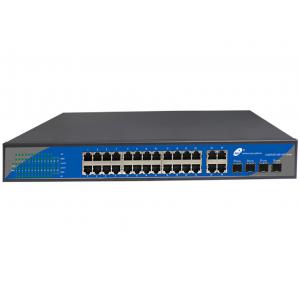 Gigabit 24 Port POE Switch with 24 POE Ports and 4 Uplink Ports and 4 SFP Slots