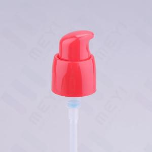 China Foundation Red Plastic PP Treatment Pump With Over Cap 18/400 Neck Size wholesale