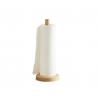 Lightweight Bamboo Kitchen Roll Holder Wood Countertop Paper Towel Stand 33x15cm