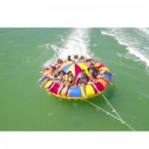 China Factory price inflatable disco boat towable, commercial grade inflatable disco boat water toy for sale supplier