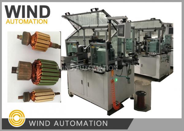 Conventional Commutator Coil Armature Winding Machine Dual Flyer