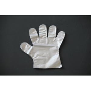 China Polyethylene Food Grade Disposable Gloves Clear How Density Polyethylene Material supplier