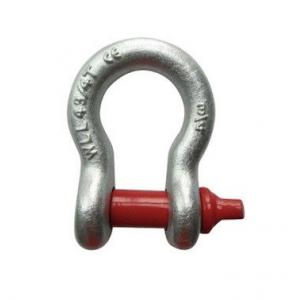 0.75 Inch WLL 4.75 Tonne Screw Pin Bow Shackle , Anchor Bow Shackle
