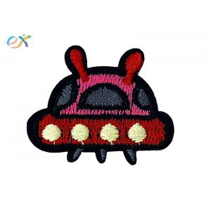 Alien UFO Iron On Backing Funny Embroidered Patches 100 Polyester Eco Friendly