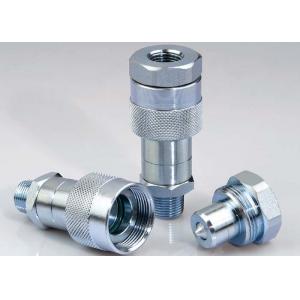 Carbon Steel Threaded Quick Connect , KZE-B NPT Thread High Pressure Quick Couplings