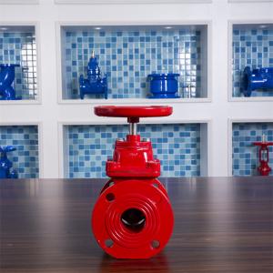 Ductile Iron Flange Gate Valve PN16 Elastic QT450 QT400 Water Gas Oil