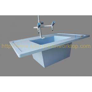 China Ice blue epoxy undermount sink customized chemical and heat resistance, inflammable supplier