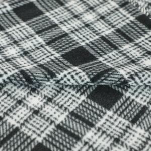 100% Polyester Cationic Micro Fleece Fabric Plaid Printed Polar For Sofa Pillowslip Blankets