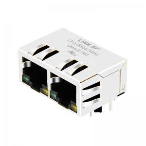 LPJG26962ABNL 10/100/1000 Base-T Tab Down Green/Yellow LED 1x2 Port Lan Ethernet RJ45