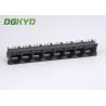 90 degrees 1x8 right angle RJ45 Female Jack 8 ports network switch connectors