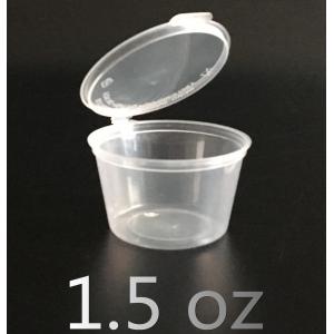 China 50ml 2oz Disposable Food Container Tableware Plastic Sauce Cup With Lids supplier