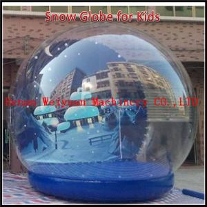 Attractive inflatable transparent snow ball,inflatable christmas snow globe,party human size snow globe