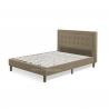 Elegant design bed flame for indoor or slat bed frame with wooden legs or