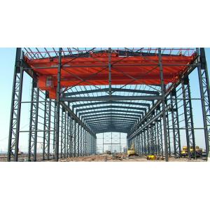 Automobile Repair Factory Prefabricated Steel Structure Workshop With Crane