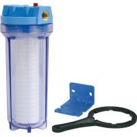 China Clear And Blue Water Filter Parts , Refillable Filter Cartridge Housing on sale