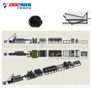 Single Screw Weight 8-20 T Extrusion Mould PP Plastic Construction Formwork Machine