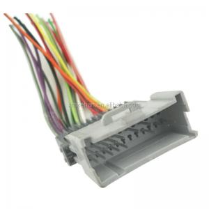 China CD Player Wiring Harness Adapter Plug for Ford Aftermarket Radio Custom-Made Wire Range supplier