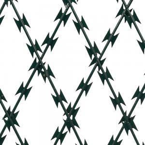 China Stainless Steel Galvanized Barbed Wire , Easy Maintenance Razor Wire Mesh supplier